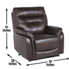 Fortuna Power Recliner Chair - Dark Brown - Steve Silver