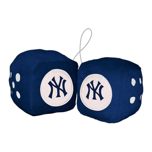 New York Yankees Fuzzy Dice - Logo Brands