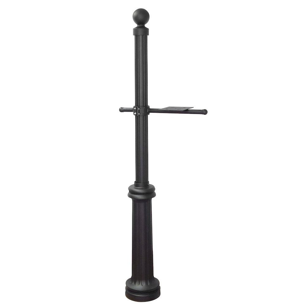 Classic Curbside Mailbox with Newspaper Tube, Locking Insert and Fresno Mailbox - Special Lite Products