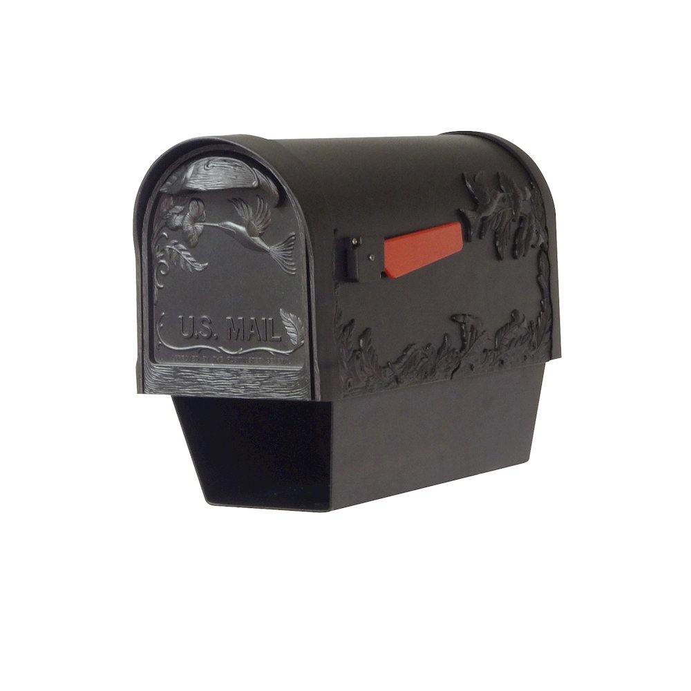 Hummingbird Curbside Mailbox with Newspaper Tube and Springfield Mailbox - Special Lite Products