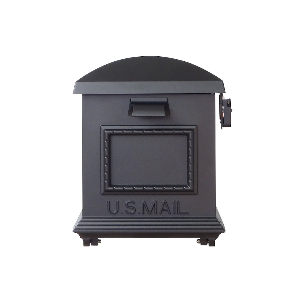 Traditional Curbside Mailbox with Newspaper Tube and Springfield Mailbox Post - Special Lite Products