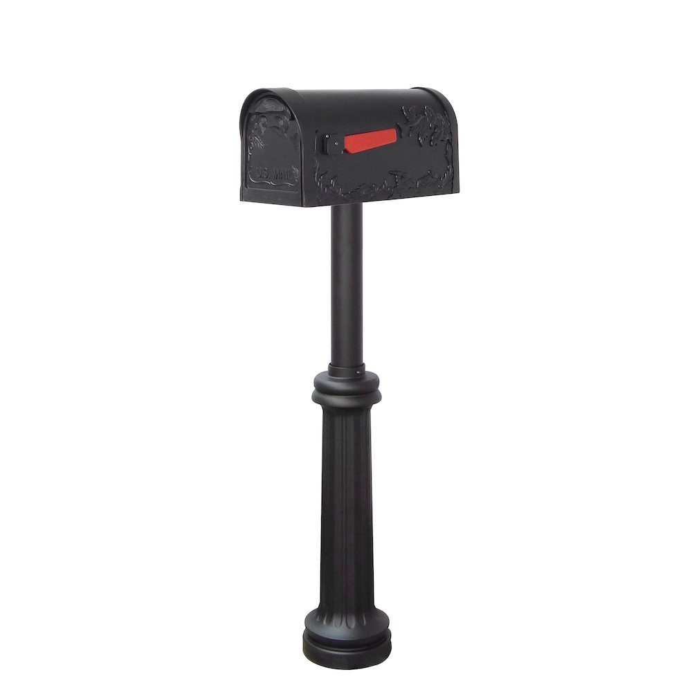 Hummingbird Curbside Mailbox with Locking Insert and Bradford Mailbox Post - Special Lite Products