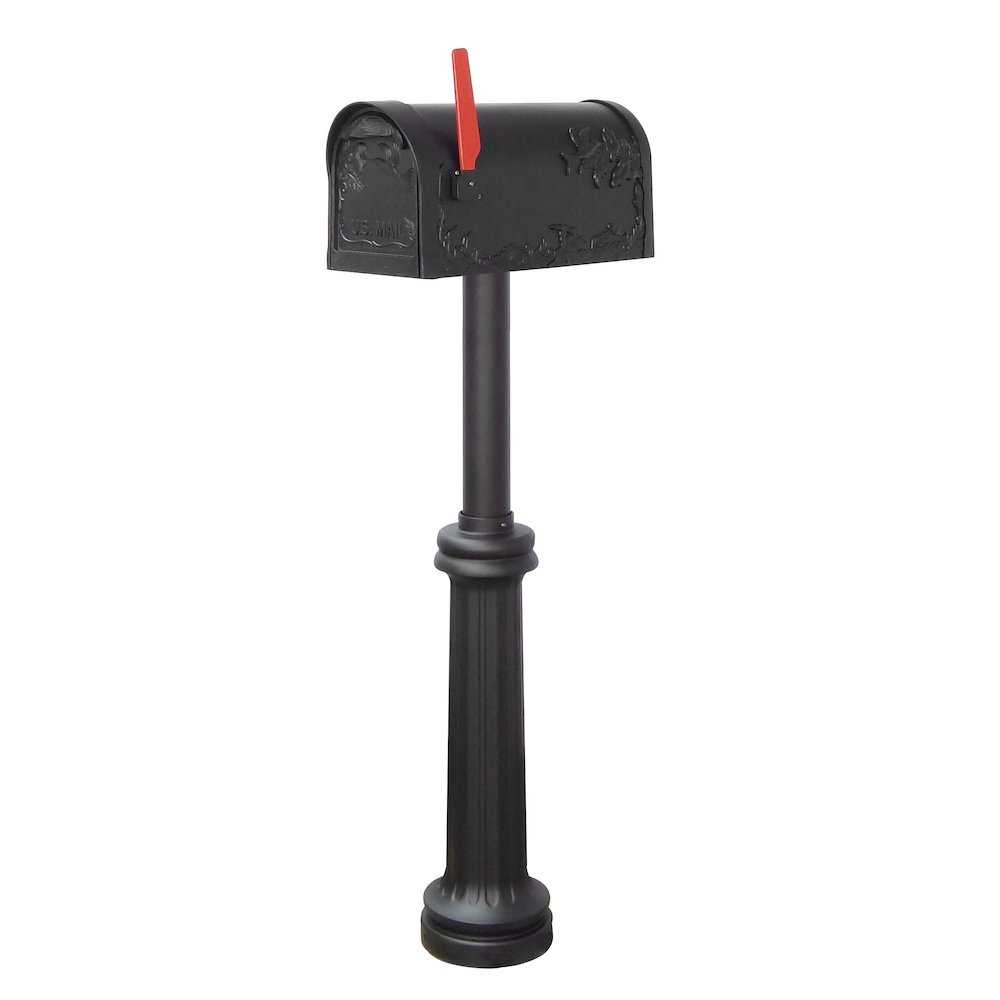 Hummingbird Curbside Mailbox with Locking Insert and Bradford Mailbox Post - Special Lite Products