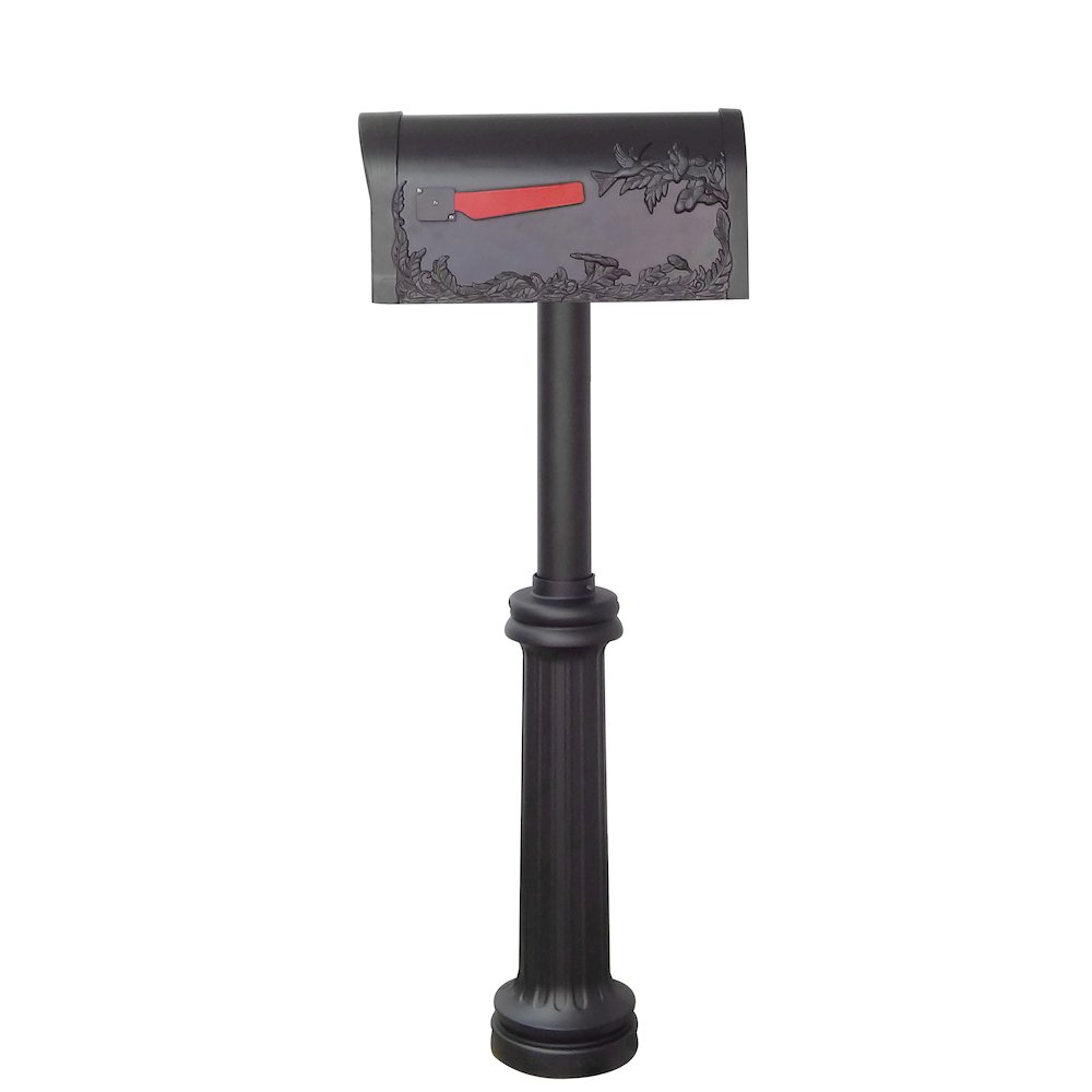 Hummingbird Curbside Mailbox with Locking Insert and Bradford Mailbox Post - Special Lite Products