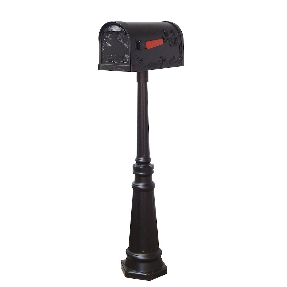 Hummingbird Curbside Mailbox with Locking Insert and Tacoma Mailbox Post - Special Lite Products