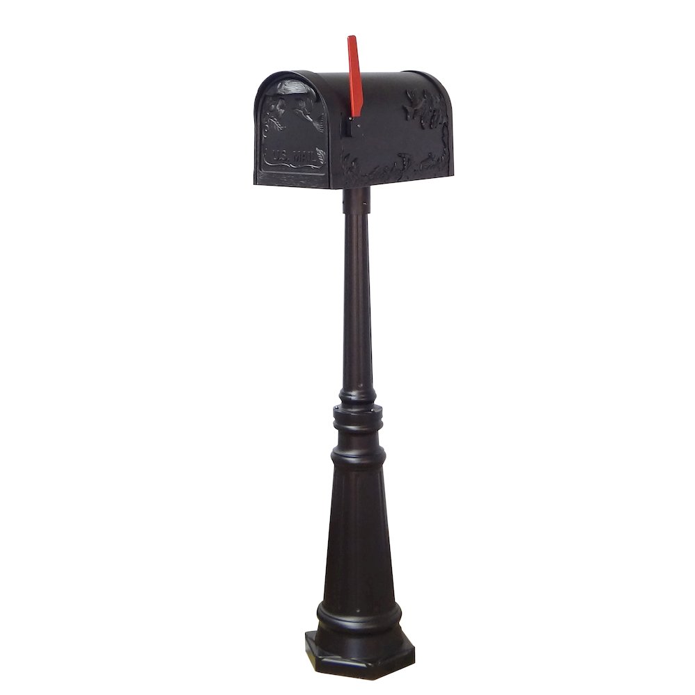 Hummingbird Curbside Mailbox with Locking Insert and Tacoma Mailbox Post - Special Lite Products