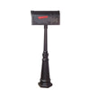 Hummingbird Curbside Mailbox with Locking Insert and Tacoma Mailbox Post - Special Lite Products