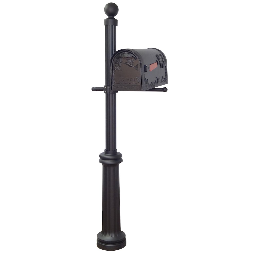 Hummingbird Curbside Mailbox, Locking Insert and Fresno Mailbox Post - Special Lite Products