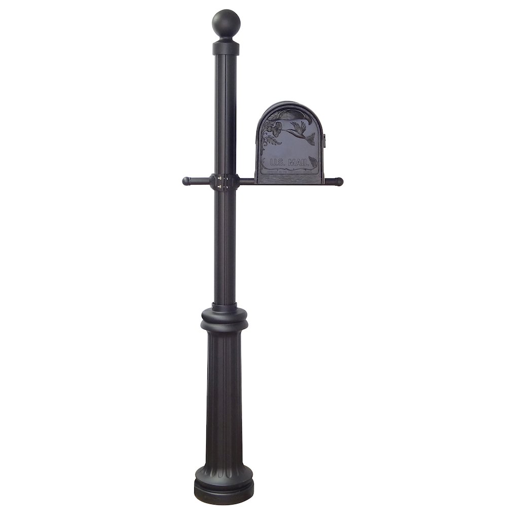 Hummingbird Curbside Mailbox, Locking Insert and Fresno Mailbox Post - Special Lite Products