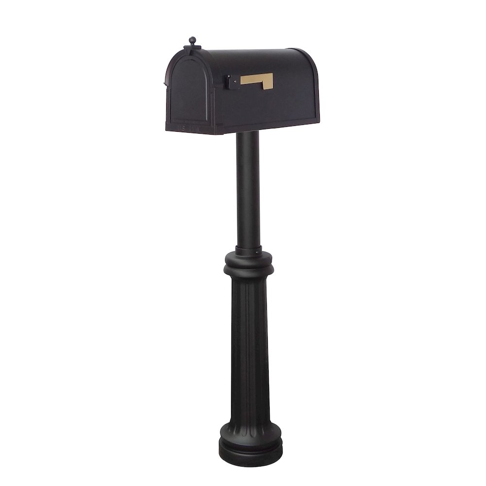Berkshire Curbside Mailbox with Locking Insert and Bradford Mailbox Post - Special Lite Products