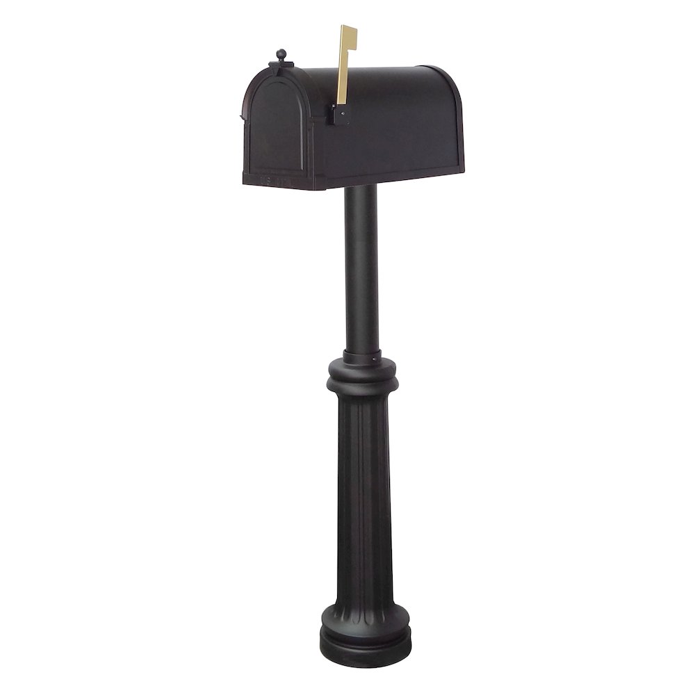 Berkshire Curbside Mailbox with Locking Insert and Bradford Mailbox Post - Special Lite Products