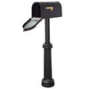 Berkshire Curbside Mailbox with Front Address Numbers and Bradford Mailbox Post - Special Lite Products