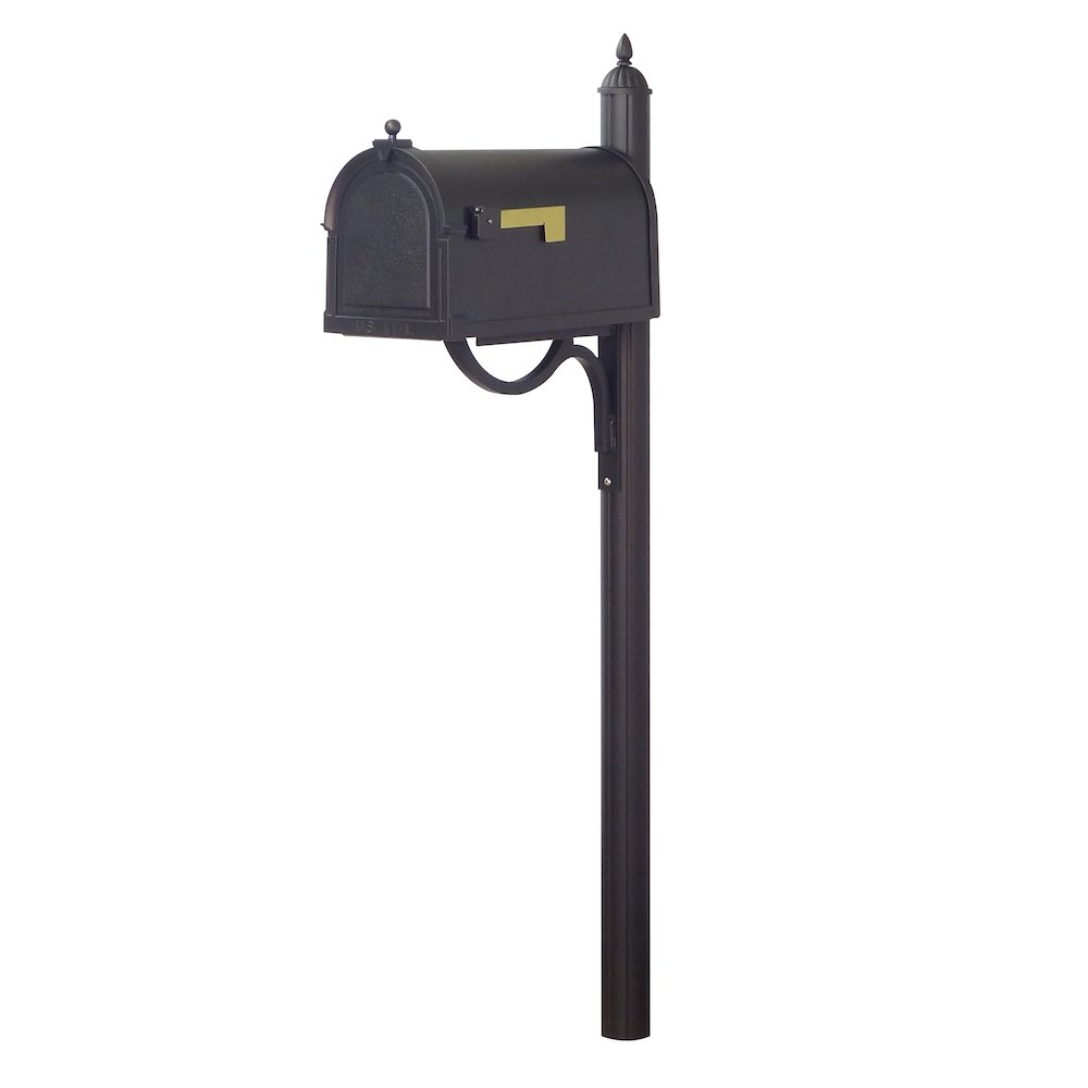 Berkshire Curbside Mailbox with Locking Insert and Richland Mailbox Post - Special Lite Products
