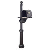 Berkshire Curbside Mailbox with Front Address Numbers and Fresno Mailbox Post - Special Lite Products