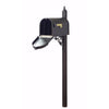 Berkshire Curbside Mailbox with Front Numbers and Albion Mailbox Post - Special Lite Products