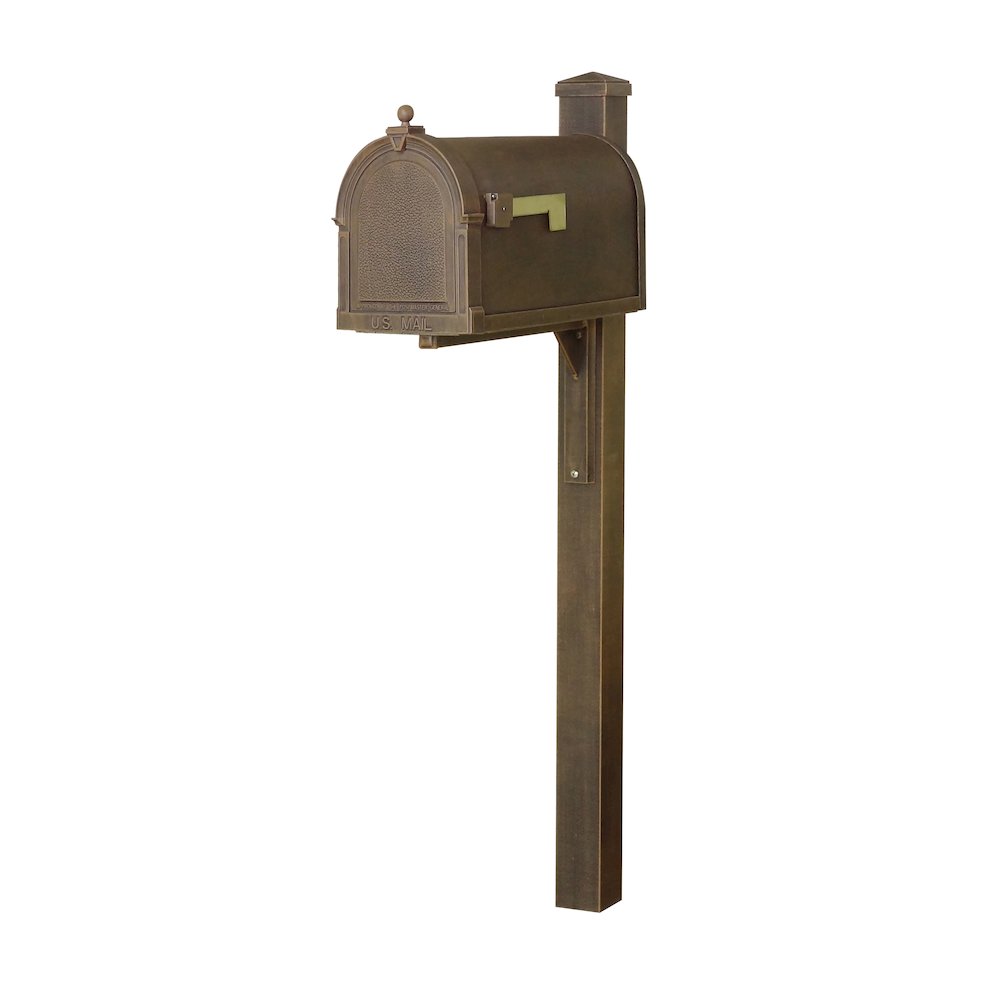 Berkshire Curbside Mailbox with Locking Insert and Wellington Mailbox Post - Special Lite Products