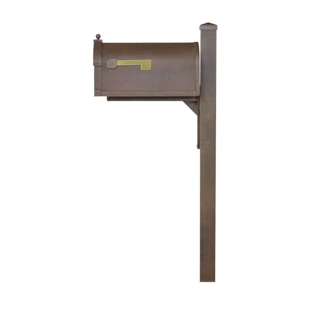 Berkshire Curbside Mailbox with Locking Insert and Wellington Mailbox Post - Special Lite Products