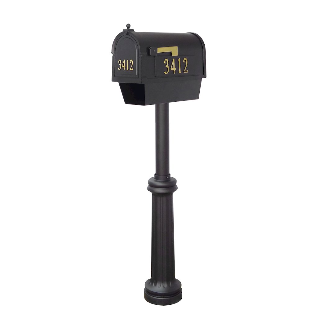 Curbside Mailbox with Front and Side Address Numbers, Newspaper Tube - Special Lite Products