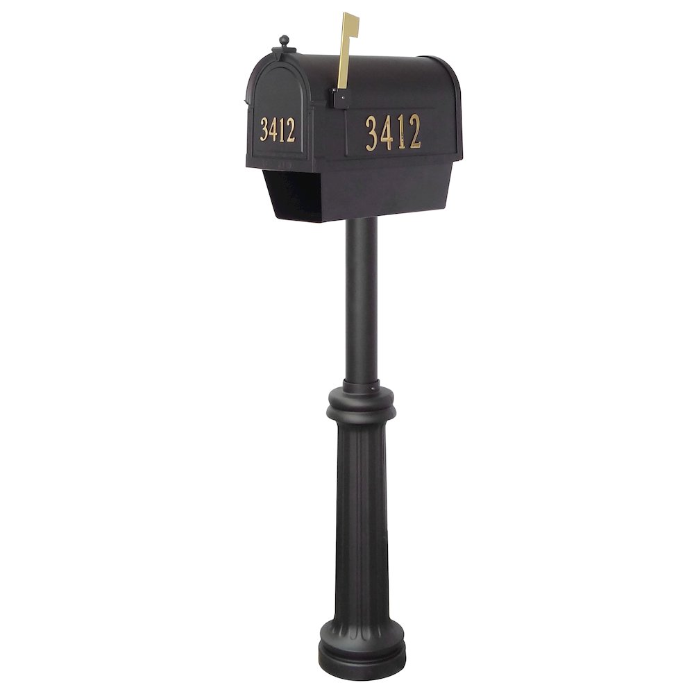 Curbside Mailbox with Front and Side Address Numbers, Newspaper Tube - Special Lite Products