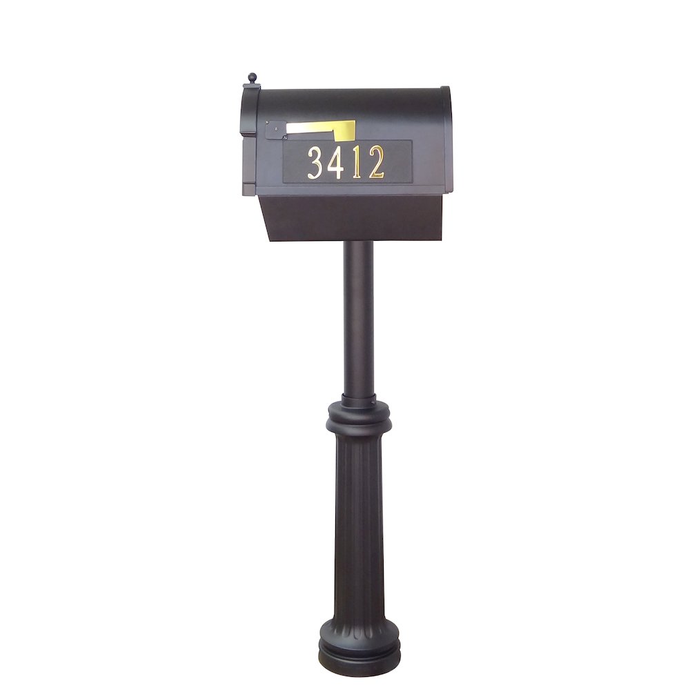 Curbside Mailbox with Front and Side Address Numbers, Newspaper Tube - Special Lite Products