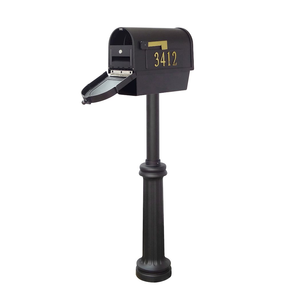 Curbside Mailbox with Front and Side Address Numbers, Newspaper Tube - Special Lite Products