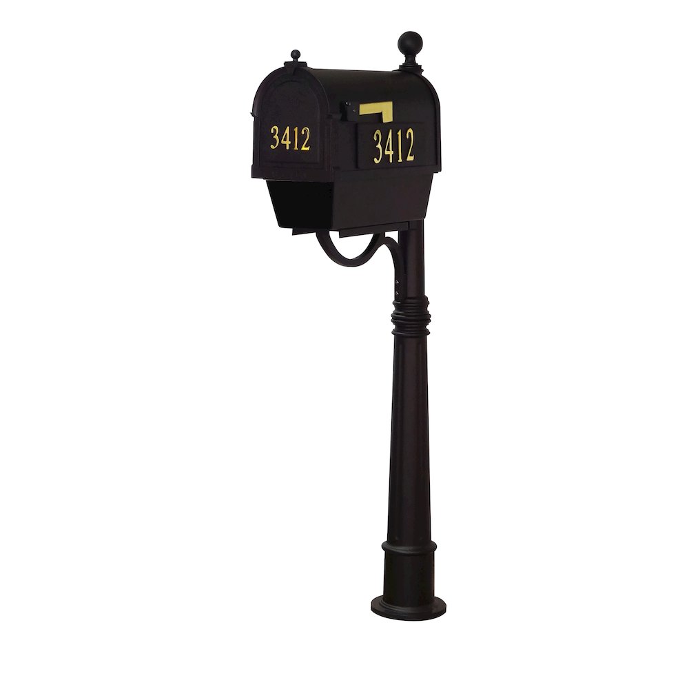Curbside Mailbox with Front and Side Address Numbers, Newspaper Tube - Special Lite Products