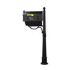 Curbside Mailbox with Front and Side Address Numbers, Newspaper Tube - Special Lite Products