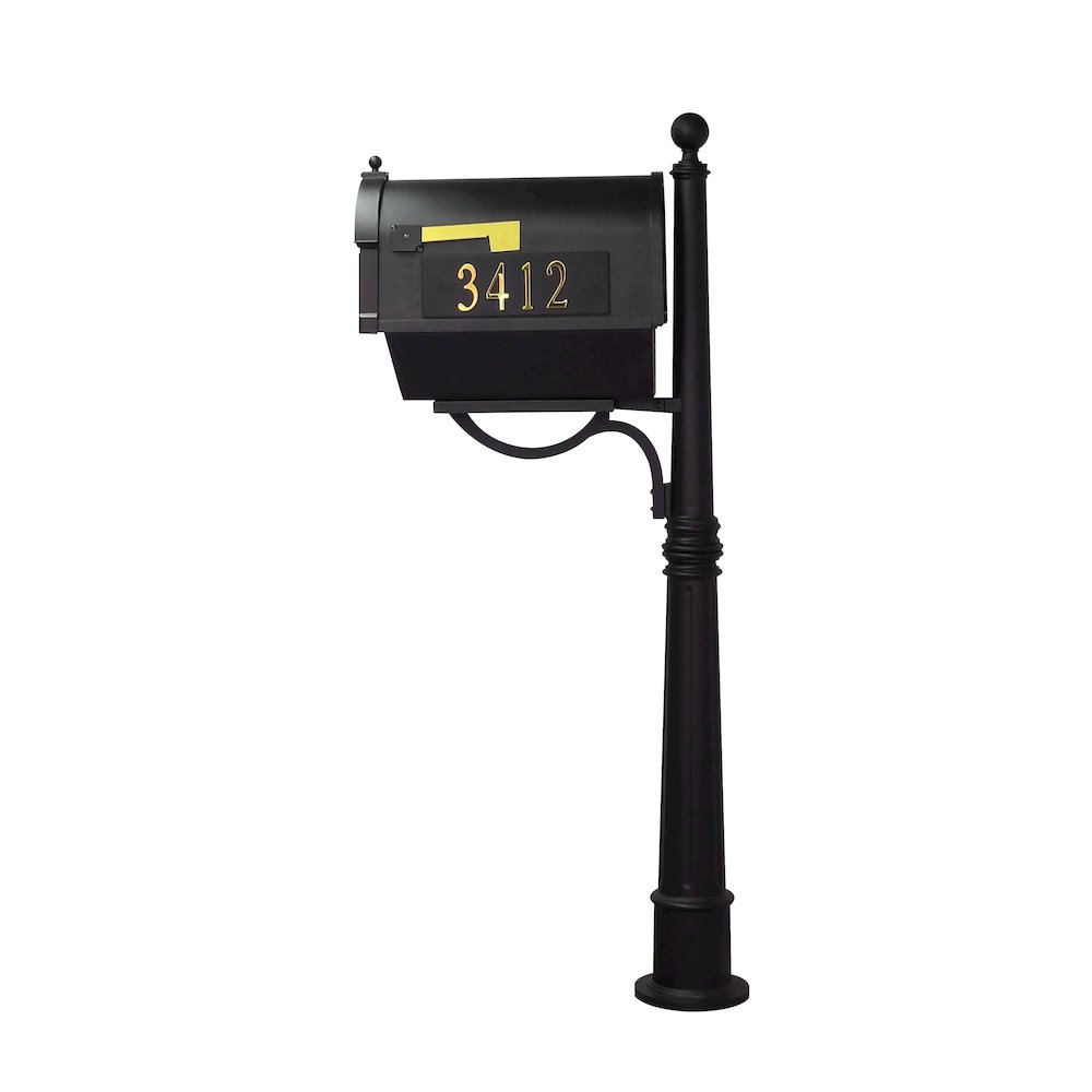 Curbside Mailbox with Front and Side Address Numbers, Newspaper Tube - Special Lite Products