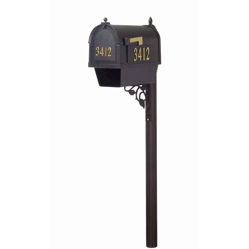 Curbside Mailbox with Front and Side Address Numbers, Newspaper Tube - Special Lite Products