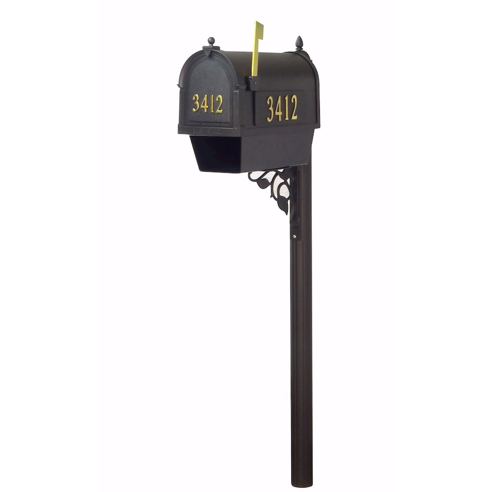 Curbside Mailbox with Front and Side Address Numbers, Newspaper Tube - Special Lite Products