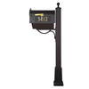 Curbside Mailbox with Front and Side Numbers, Newspaper Tube, Locking Insert - Special Lite Products