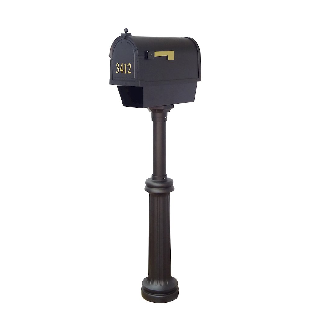 Curbside Mailbox with Newspaper Tube, Front Address Numbers - Special Lite Products