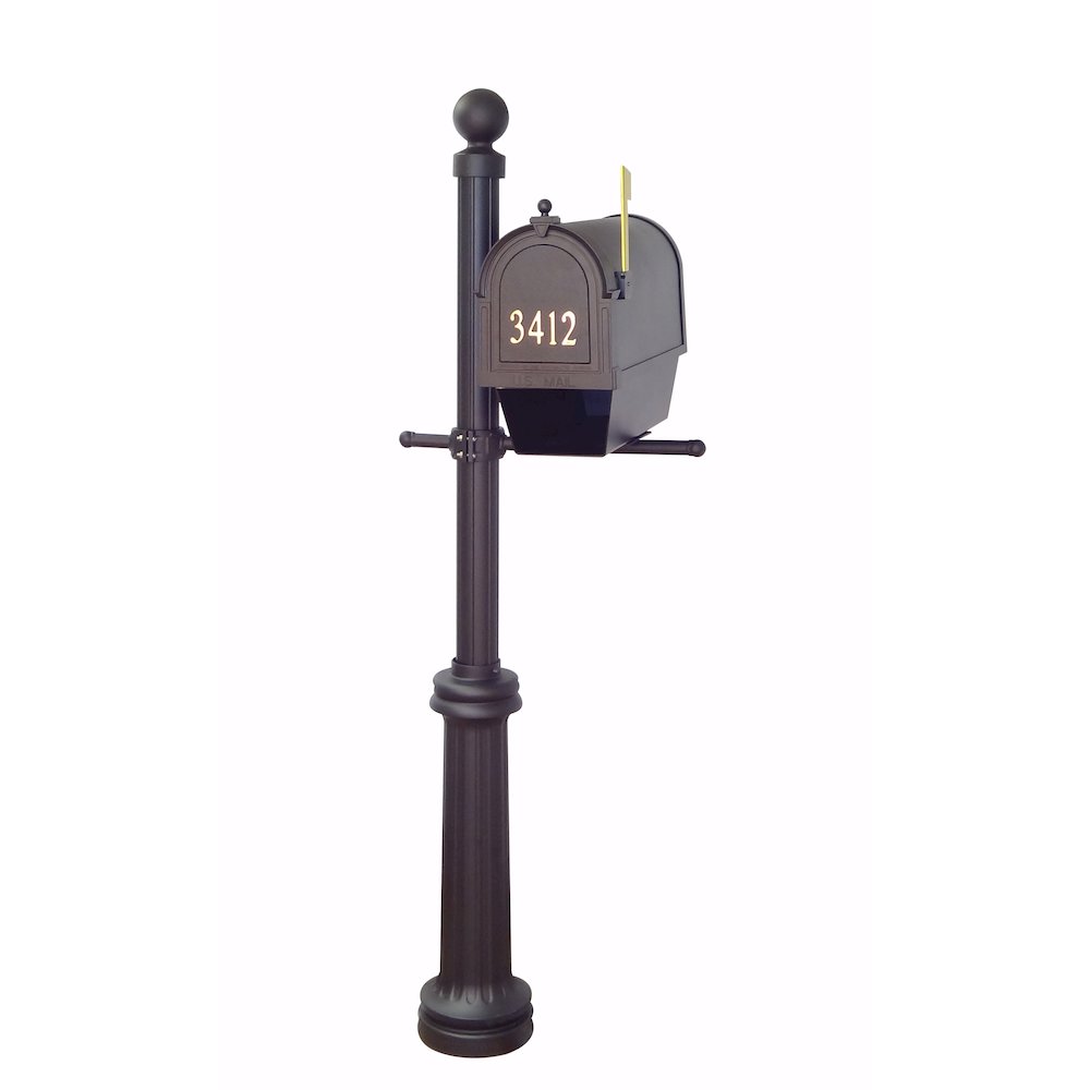 Curbside Mailbox with Newspaper Tube, Front Address Numbers, Locking Insert - Special Lite Products