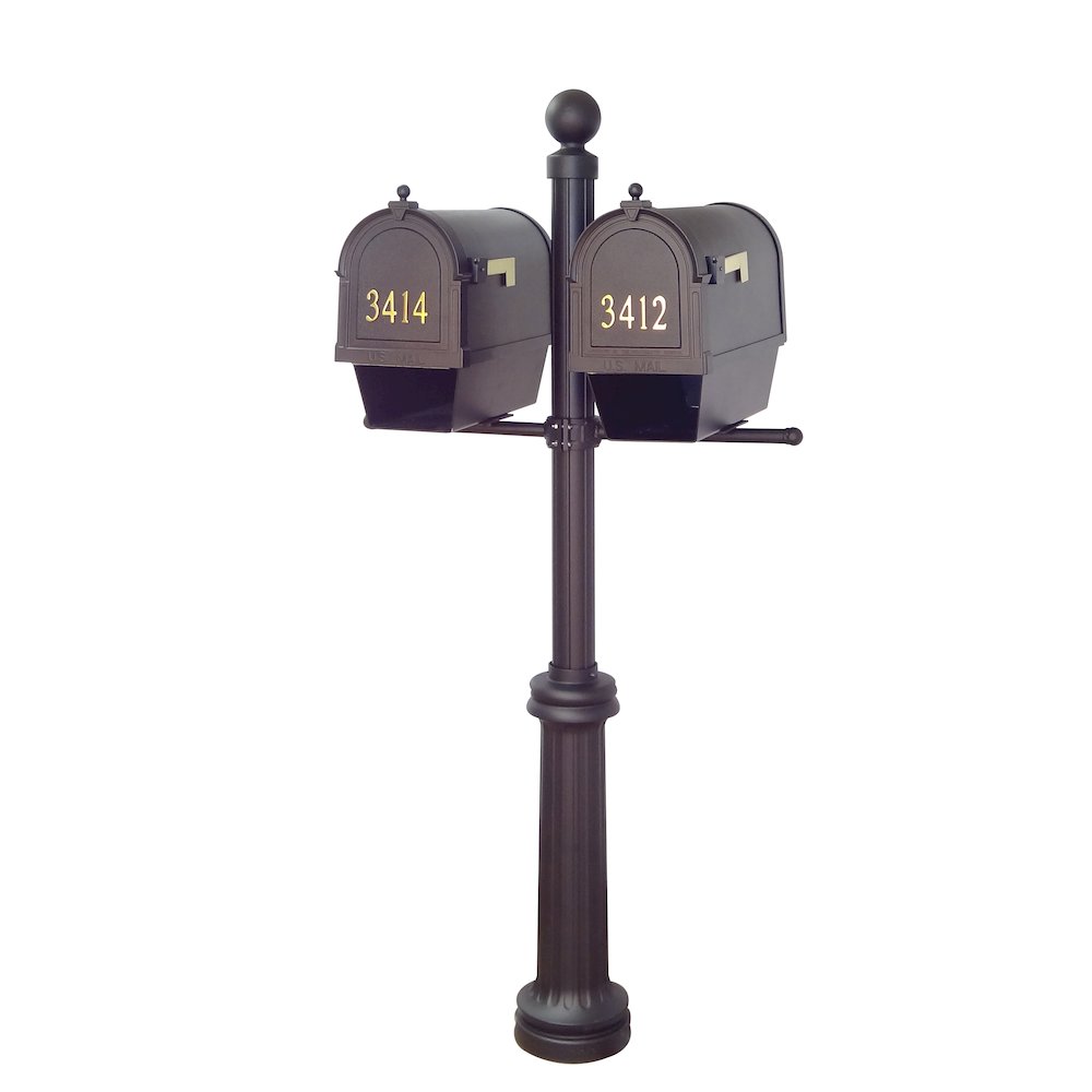 Curbside Mailboxes with Front Address Numbers, Newspaper Tube, Locking Inserts - Special Lite Products