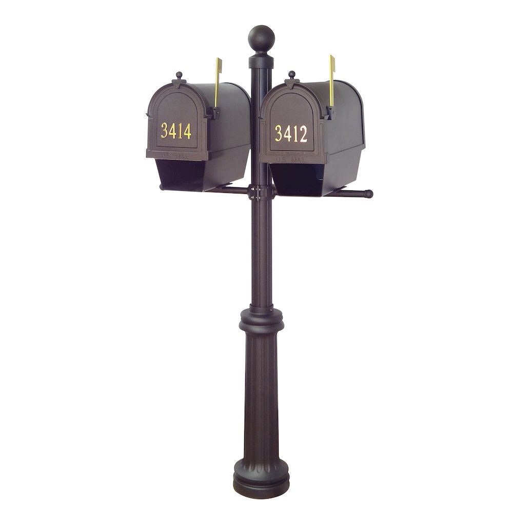 Curbside Mailboxes with Front Address Numbers, Newspaper Tube, Locking Inserts - Special Lite Products