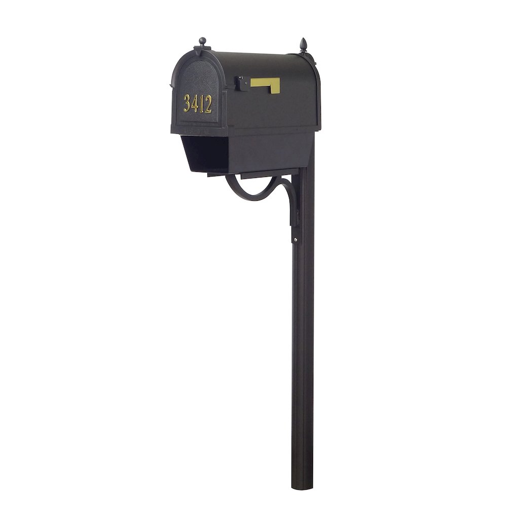 Curbside Mailbox with Newspaper Tube, Front Address Numbers - Special Lite Products