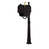Curbside Mailbox with Newspaper Tube, Locking Insert and Ashland Mailbox Post - Special Lite Products