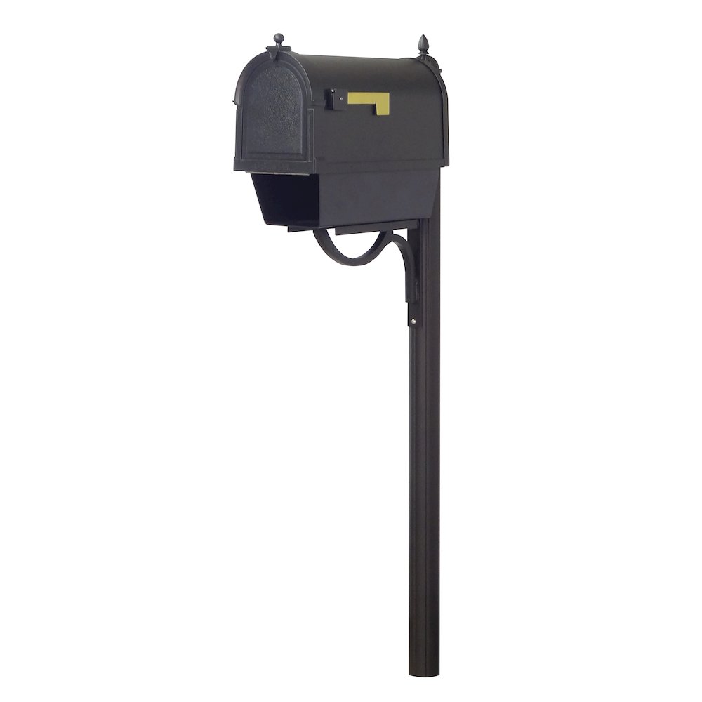 Curbside Mailbox with Newspaper Tube, Locking Insert and Richland Mailbox Post - Special Lite Products