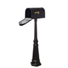 Classic Curbside Mailbox and Tacoma Mailbox Post with Direct Burial Kit - Special Lite Products