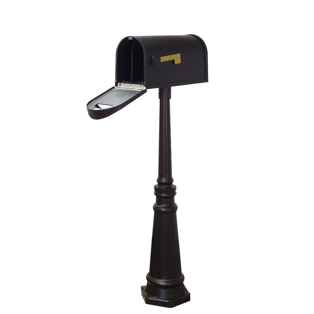 Classic Curbside Mailbox and Tacoma Mailbox Post with Direct Burial Kit - Special Lite Products