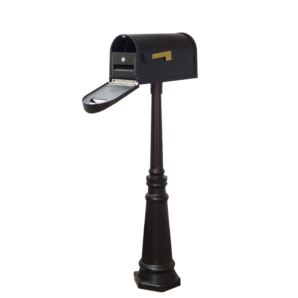 Curbside Mailbox with Locking Insert and Tacoma Mailbox with Direct Burial Kit - Special Lite Products