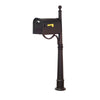 Classic Curbside Mailbox with Locking Insert and Ashland Mailbox Post - Special Lite Products