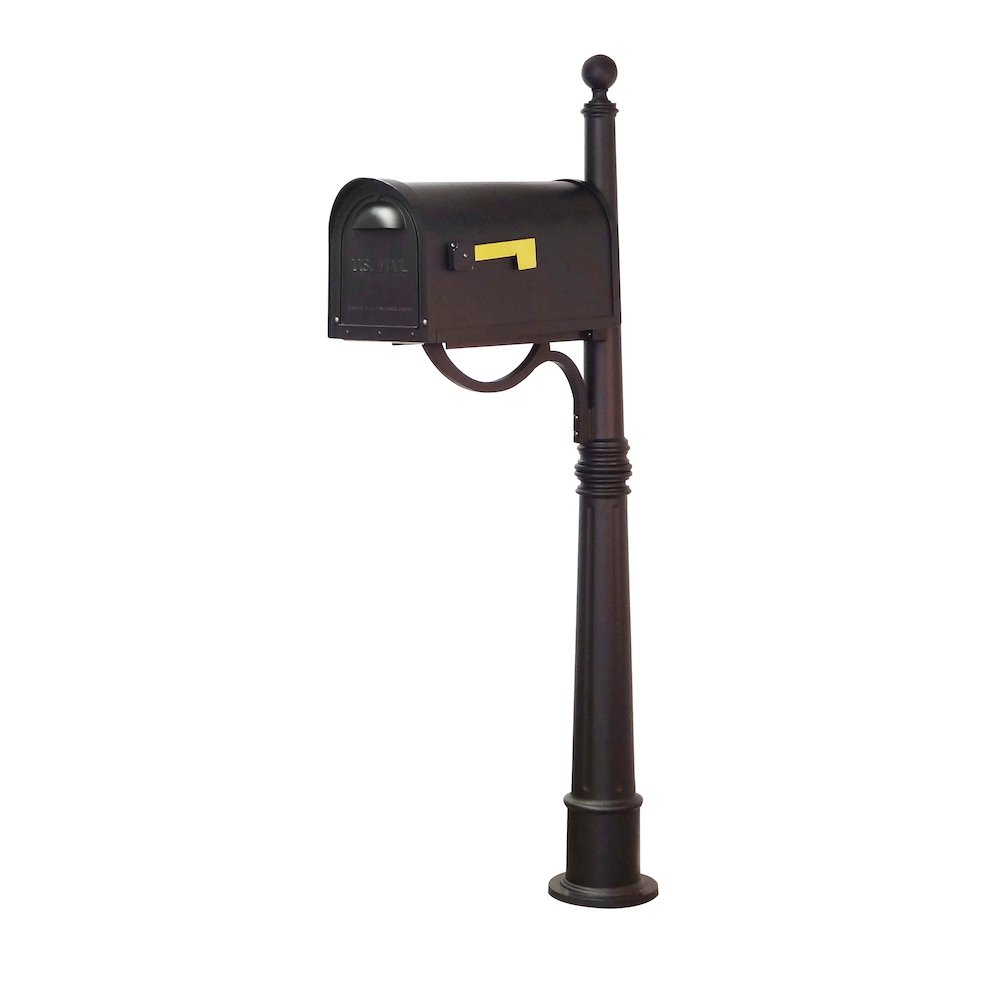 Classic Curbside Mailbox with Locking Insert and Ashland Mailbox Post - Special Lite Products