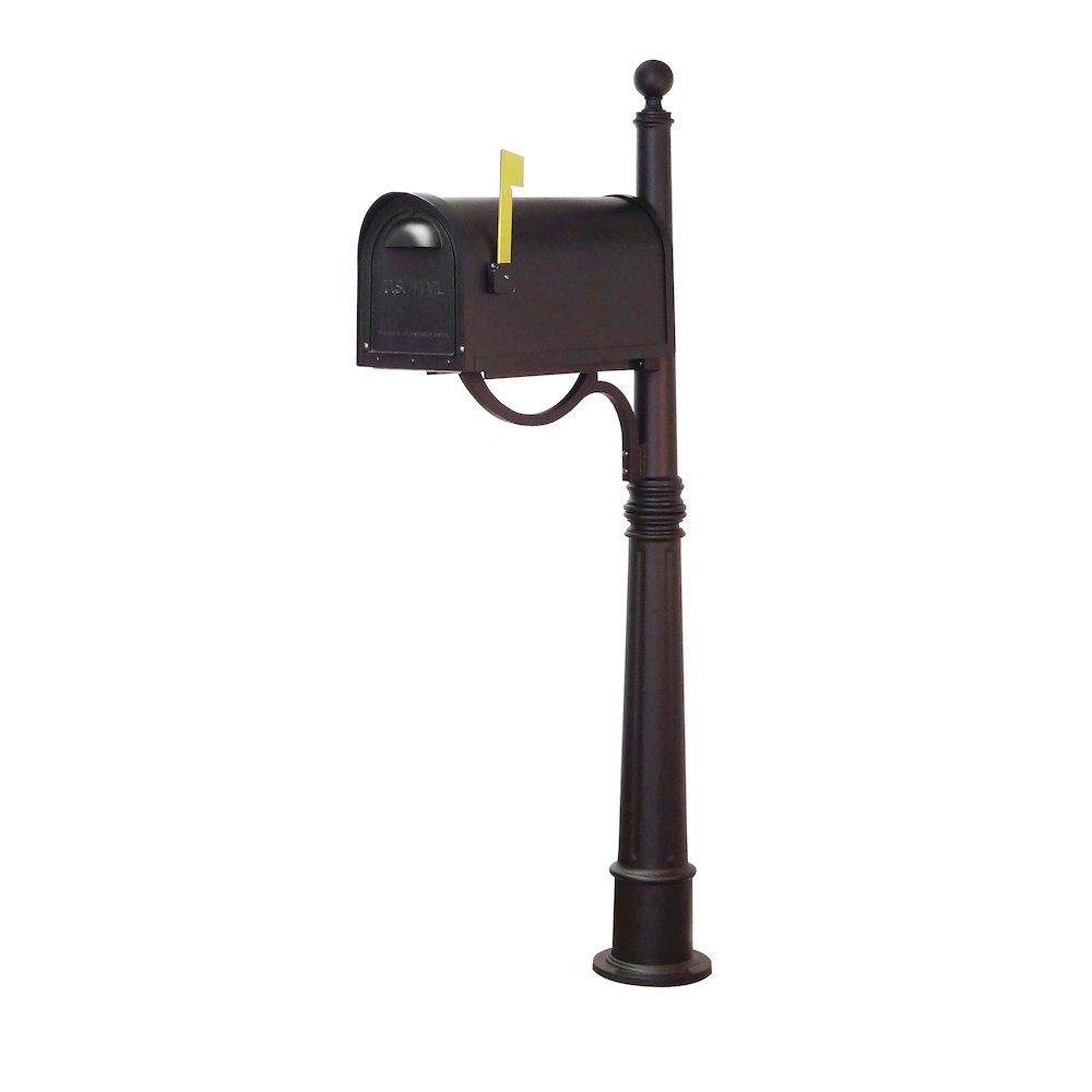 Classic Curbside Mailbox with Locking Insert and Ashland Mailbox Post - Special Lite Products