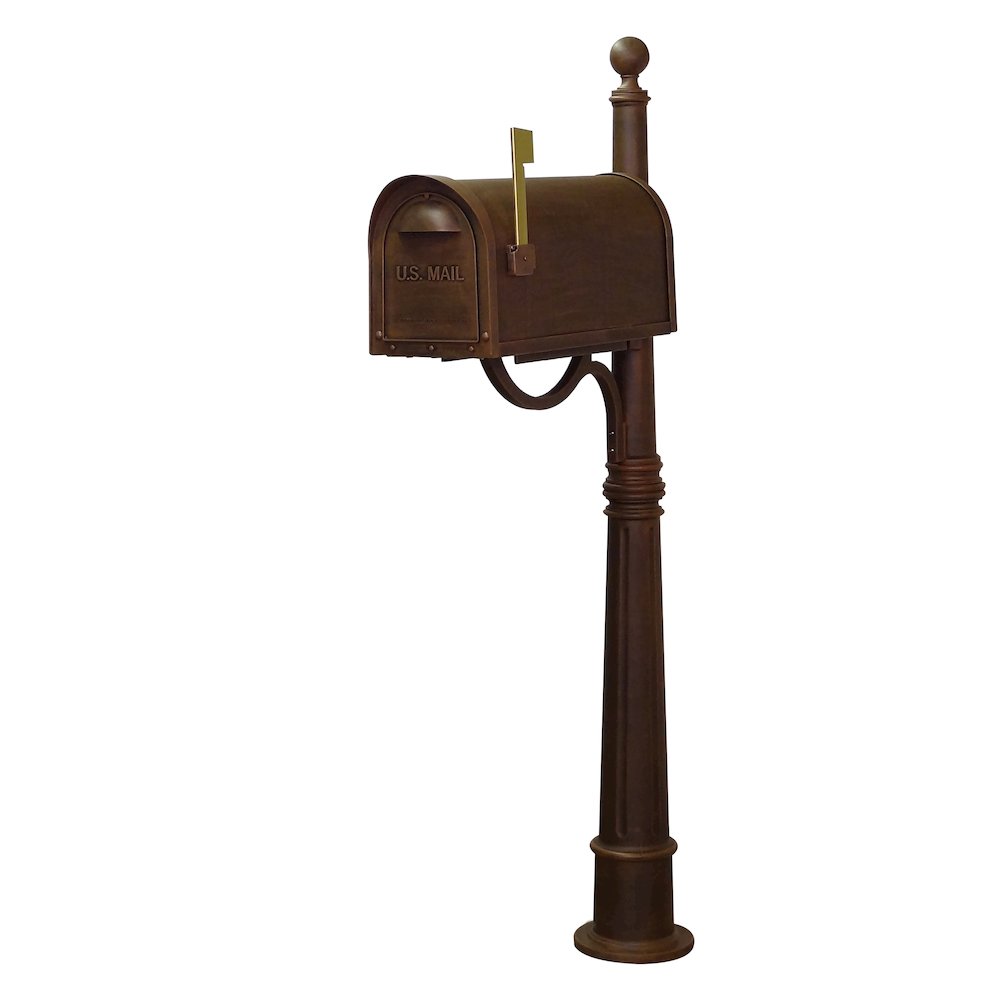 Classic Curbside Mailbox with Locking Insert and Ashland Mailbox Post - Special Lite Products