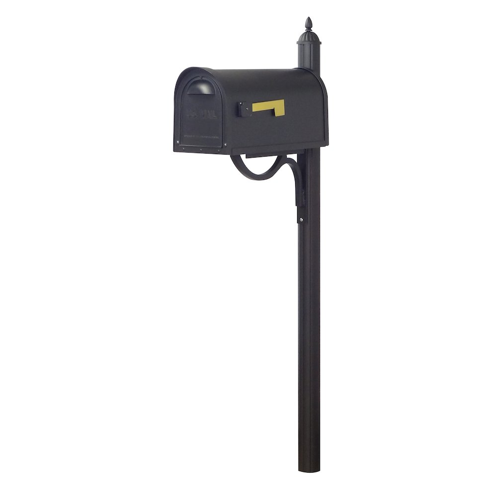 Classic Curbside Mailbox with Locking Insert and Richland Mailbox Post - Special Lite Products