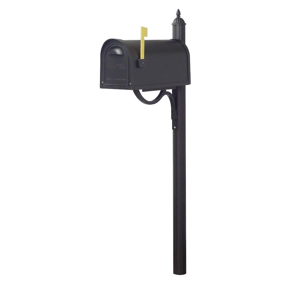 Classic Curbside Mailbox with Locking Insert and Richland Mailbox Post - Special Lite Products