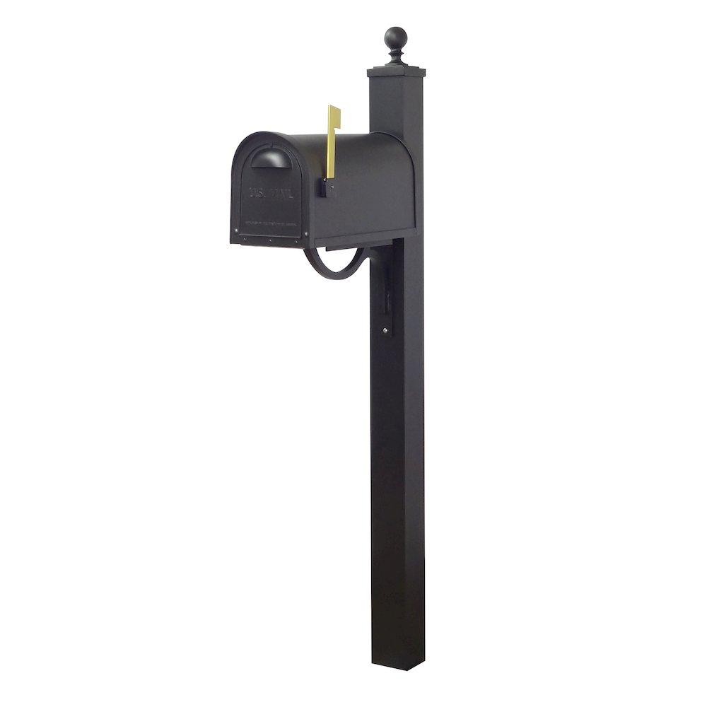 Classic Curbside Mailbox with Locking Insert and Springfield Mailbox Post - Special Lite Products