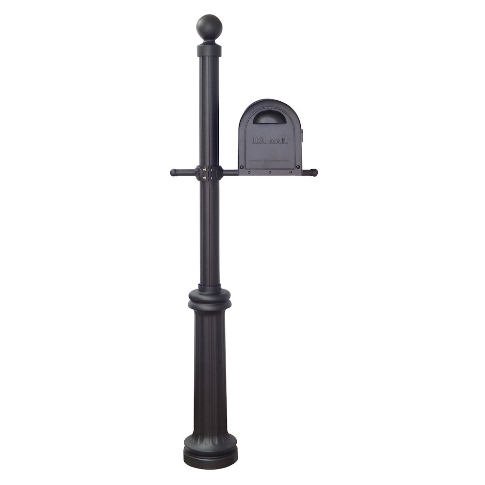 Classic Curbside Mailbox, Locking Insert and Fresno Mailbox Post - Special Lite Products