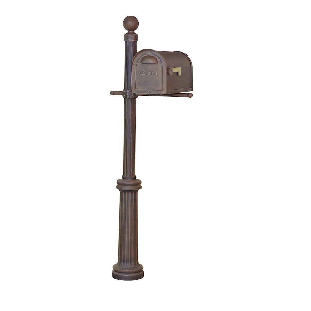 Classic Curbside Mailbox, Locking Insert and Fresno Mailbox Post - Special Lite Products